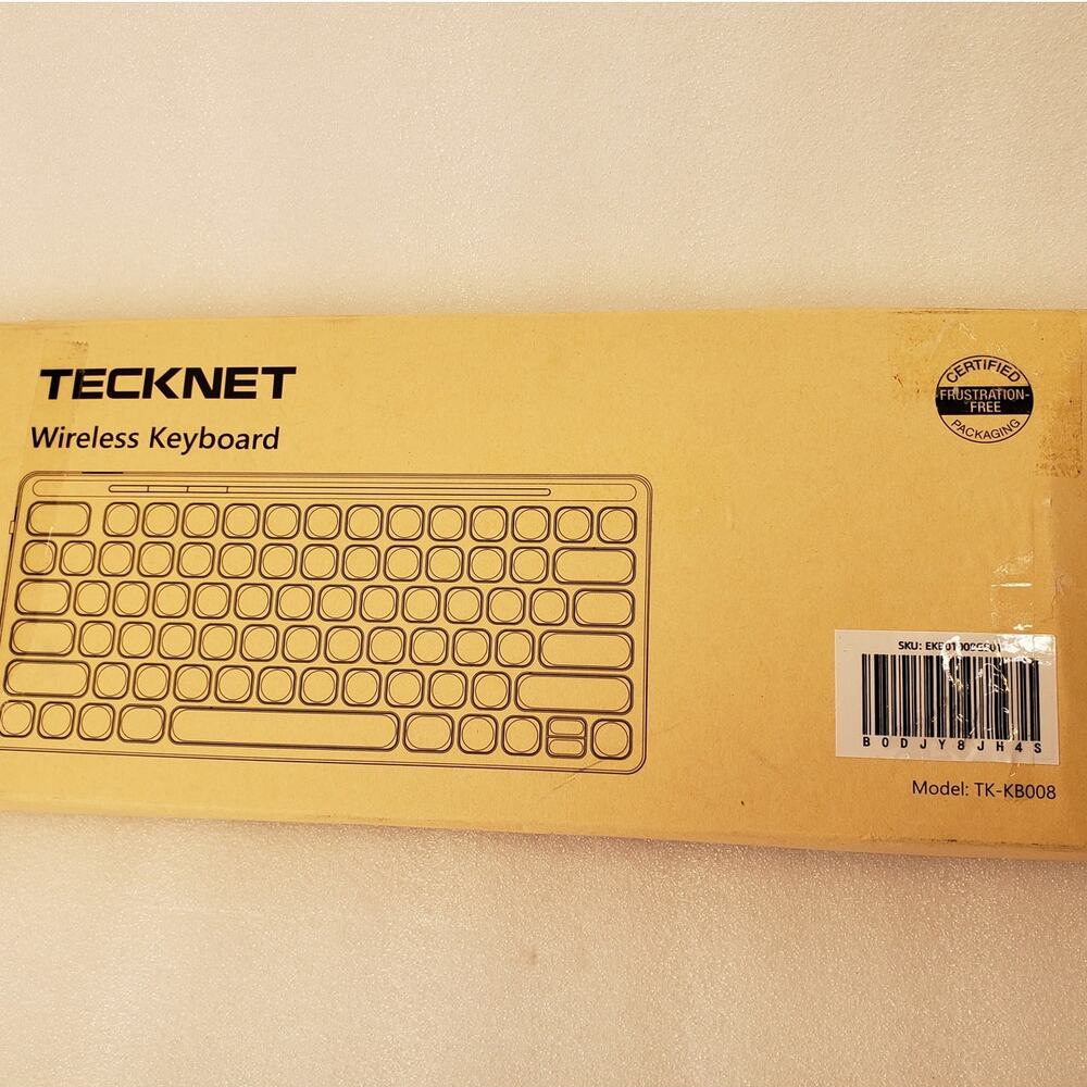 TECKNET Compact Wireless Keyboard (Model: TK-KB008) - Picture 2 of 7